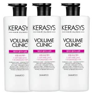 케라시스 샴푸 대용량 린스 750ml 3개 데미지 두피 클리닉 쿨링 손상모