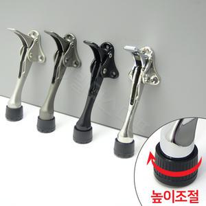 높이조절 페달식 현관문 원터치 자동 말굽 도어스토퍼