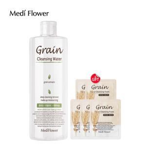대용량 약산성 곡물 페이셜 클렌징 워터 500ml + 곡물 파우치 5매