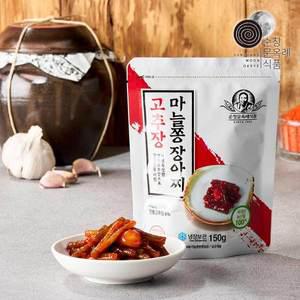 [순창 문옥례 식품][체험특가]순창문옥례식품 마늘쫑 장아찌 150g 파우치