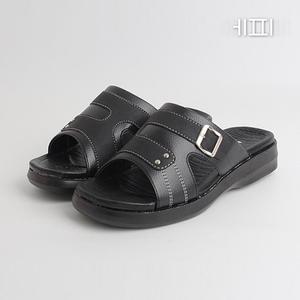[에피소드블랑] 남자 회사원 가죽 쿠션 슬리퍼 3.5cm