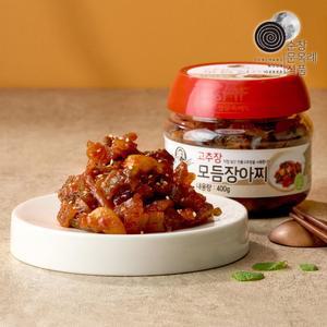 명인 고추장 모듬 장아찌 400g PET용기 100 국내산
