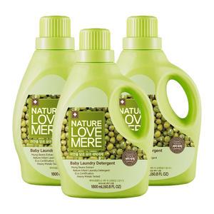 [유통기한 임박] 네이쳐러브메레 세제 용기 녹두향, 1800ml, 3개