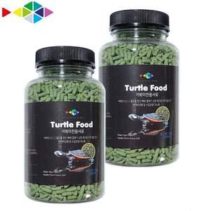 레인보우 거북이전용 사료 250ml/100g-2개