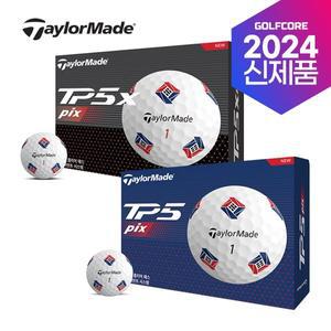 [테일러메이드][2024년신제품]테일러메이드코리아 TP5/TP5X pix 리미티드 KOREA 5피스 골프볼-12알