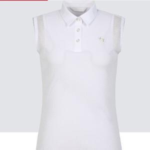 [엘르골프]여성 조직감 소재 슬리브리스  6J-45703_US