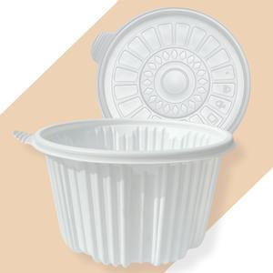 EH 215파이 탕용기 세트 대 백색 2500ml 포장 200개