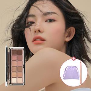 3CE 뉴 테이크 아이섀도우 팔레트 [증정]글로우 아이 포인트 브러쉬:PINK+글레이지 파우치_퍼플