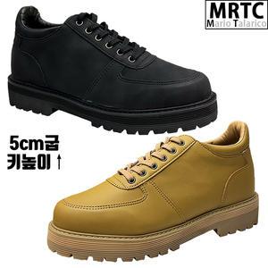 [마리오탈라리코]클래식 미드탑 키높이더비슈즈 5cm 남성구두 로우워커