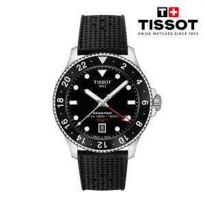[롯데백화점]티쏘 [NEW] 씨스타 1000 쿼츠 GMT 블랙 (러버) 40MM T120.852.17.051.00