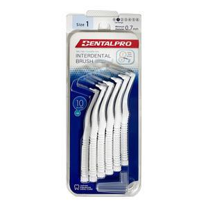 덴탈프로 치간칫솔 L자형 위생 캡 1(SSS) 10개입 0.7mm 3개