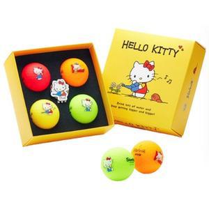 [볼빅](대전신세계)[신세계 단독 상품] 볼빅 X 산리오 헬로키티 4구 볼&볼마커 세트(3PC)