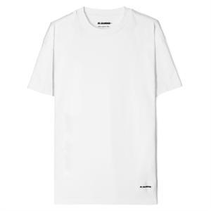 질샌더 로고패치 여성 반팔 티셔츠 J40GC0001 J45048 100