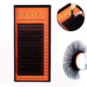 인조 속눈썹 부분 연장모 TDANCE  PBT 소프트 밍크 속눈썹, 개별 익스텐션 용품, 전문 내추럴 러시안 볼륨