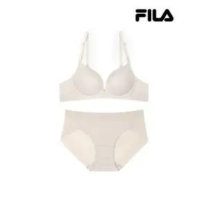 [하프클럽/휠라 언더웨어]아웃핏 시즈널 라이트베이지 노와이어 세트(F6453F_