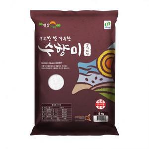 수향미 2024년산 햅쌀 골든퀸 3호 백미 상등급, 5kg, 1개 one option