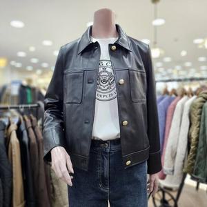 [BCBG]o 양가죽 라이더 자켓 B5A2F101_DG