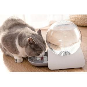 고양이 대용량 반자동 급수기 그레이 1P 물그릇 식수 (WFGUIEW)