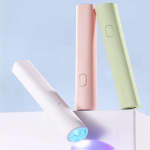 휴대용 젤네일 램프 2개 셀프 네일아트 핀큐어 UV경화기 건조기 레진아트 메니큐어 큐어링