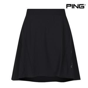 PING 여성 절개 타공 큐롯 스커트 121C2PC471 BK 스커트