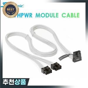 Seasonic 모듈러 전원 공급 케이블 90 도 12VHPWR 듀얼 8 핀-PCIe 5.0 Gen 12 + 4 핀 ATX3.0