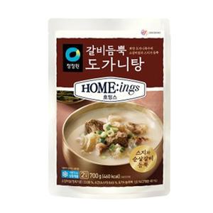 [장보기]청정원 호밍스 갈비듬뿍도가니탕 700g, 1개