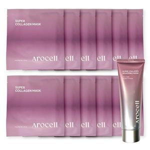 아로셀 슈퍼 콜라겐 마스크팩 43g 12매 + 랩핑마스크 80ml