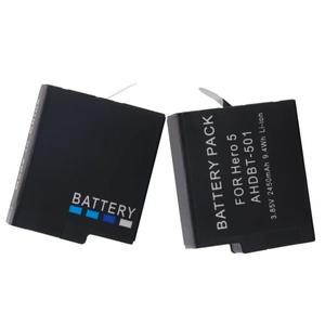GoPro Hero 7 6 5 용 2450mAh AHDBT501 배터리 액션 카메라 액세서리 블랙 스포츠 캠