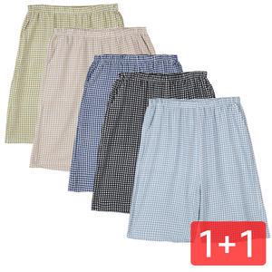 요루 엠보 5부 남자 파자마 2매/잠옷/홈웨어/여름파자마