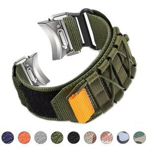 갤럭시 시계 7 6 5 4 44mm 40mm 6 클래식 43mm 47mm 갤럭시 시계 5pro 45mm 용 퀵 피팅 나일론 밴드 용 간격 없음 스트랩