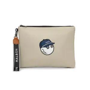 파우치 KQJ M5143PBG15BEI 컬러 배색 클러치 BEIGE