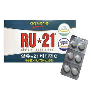 알유21 비타민C 750mg x 6정 6개 JJ몰