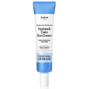 글로우업 바이 비욘드 히알루론 판테놀 수분 진정 선크림 30ml