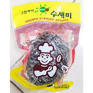 철수세미(50g)X10개/버블/수세미/탄냄비/울스텐/쇠수세미/스테인레스/철/솜/청소/설거지/스텐/찌든때