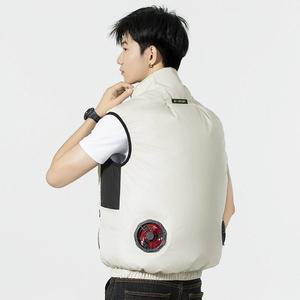 옥 글로벌 선풍기조끼 조끼 쿨 냉방 작업복 베스트