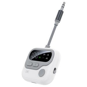 무선 오디오 어댑터 2 in 1 Bluetooth 5.4 송신기 무손실 HD 사운드 TF/AUX 재생 RX/TX 차량용/가정용/비행