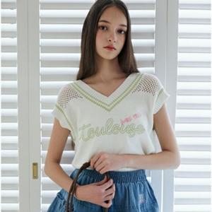 에고이스트 레터링 V넥 네트 베스트(ER2OKV52-Y) 226088