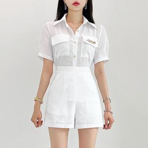 [금찌] 리볼트 쿨마 블라우스 반바지 세트 TS5918S G_P401481539