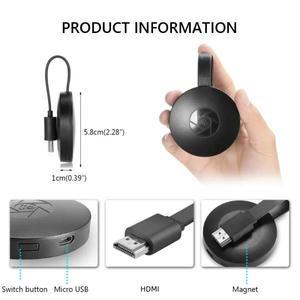 Chromecast Google WiFi HDMI 동글 1080P/4K 미디어 스트리머 TV 스틱 iOS 안드로이드 홈 엔터테인먼트