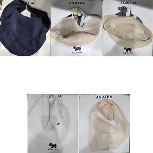 아가타 체크쉬폰 햇 5종택1 여름모자 AGATHA