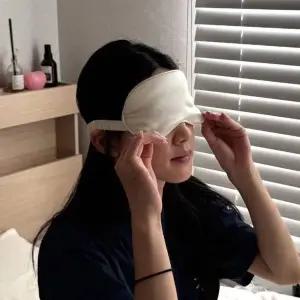 [오너클랜]실크 암막 눈가리개 수면안대 아이보리