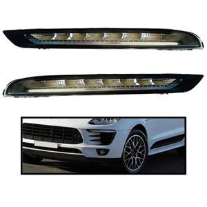 전면 DRL LED 주간 주행등 포르쉐 마칸 2.0T 3.0T 2014 주간 조명 방향 지시등 액세서리 부품