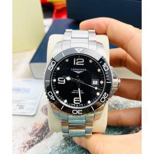 Longines HydroConquest L3.781.4.56.6 자동 블랙 다이얼 스테인레스 스틸 300M 패션시계 손목시계 시계 명