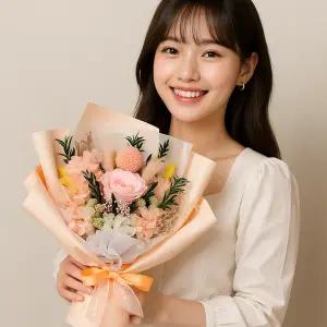 프리저브드 꽃다발 실크플라워 드라이플라워 어버이날 어린이집 스승의날 특별한날 여자친구 선물
