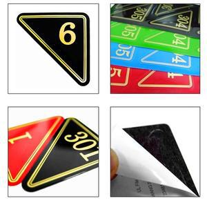 PVC 삼각(소)/10개 번호표 스티커 숫자 번호판 독서실 PC방 헬스장 사우나 찜질방 옷장 식당 테이블