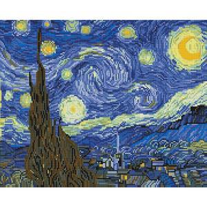 [아트조이]별이 빛나는 밤에 (캔버스형) 보석십자수 40x50 (퍼즐사랑)