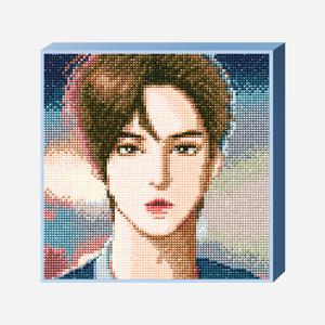 DIY 보석십자수 여신강림 수호 25x25cm 캔버스형 비즈