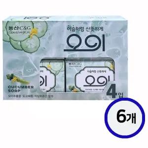 크리오 동산 오이비누(세안비누) 100g 4입 x 6개(총24입)