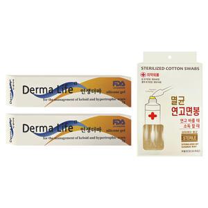 더마라이프 인생더마 겔 7g 2개 + 연고 면봉 30P 상처관리 피부 흉터 D