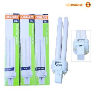 오스람 콤팩트 형광램프 FDX26EX-D,W,L 주광색, 백색, 전구색 26W 2핀 삼파장전구